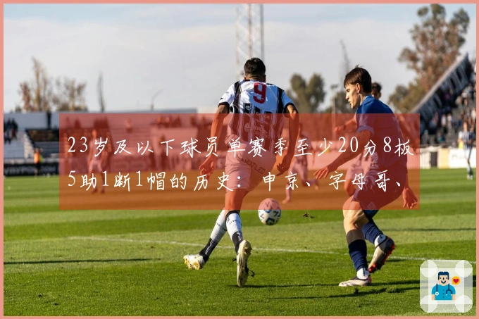 23岁及以下球员单赛季至少20分8板5助1断1帽的历史：申京、字母哥、狼王