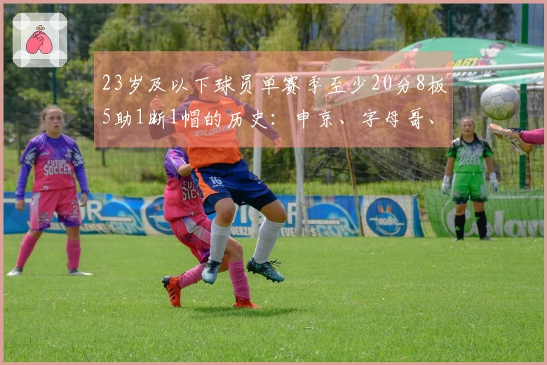 23岁及以下球员单赛季至少20分8板5助1断1帽的历史：申京、字母哥、狼王